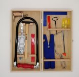 A fretsaw box without saw blades.