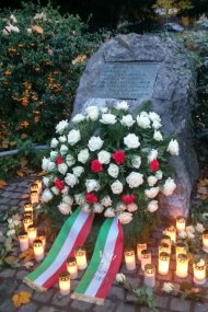 Laying of a wreath on the occasion of the Reichpogromnacht