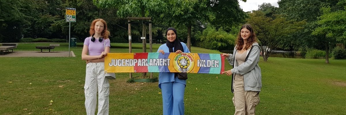 Youth parliament in the city park