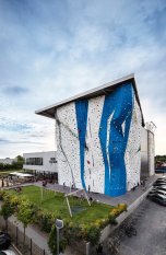 Climbing wall of the mountain station