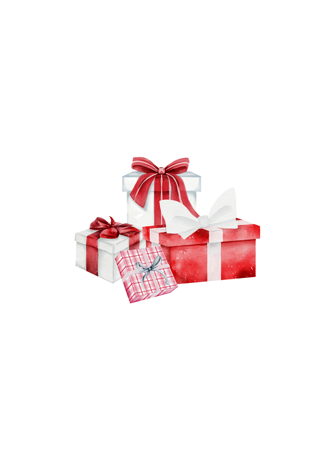 Weiß Rot Grün Festlich Illustrativ Wichtelparty Veranstaltung Einladung - 1