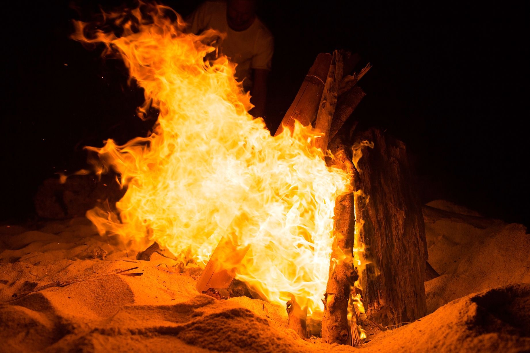 bonfire on the beach