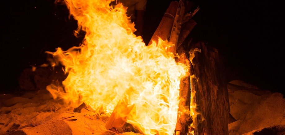 bonfire on the beach